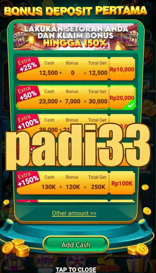 padi33 Masuk